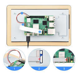 Waveshare 7 Inch DSI Capacitive Touch Display 1280720 Pixels IPS Panel for Raspberry Pi